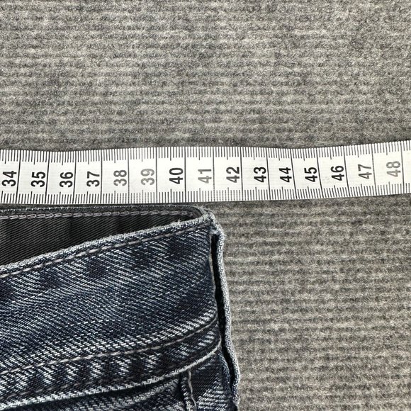 Lee Women's Jeans Blue Dark Wash Lo Rize Straight - L3 Button Fly Western Pants - Picture 11 of 13